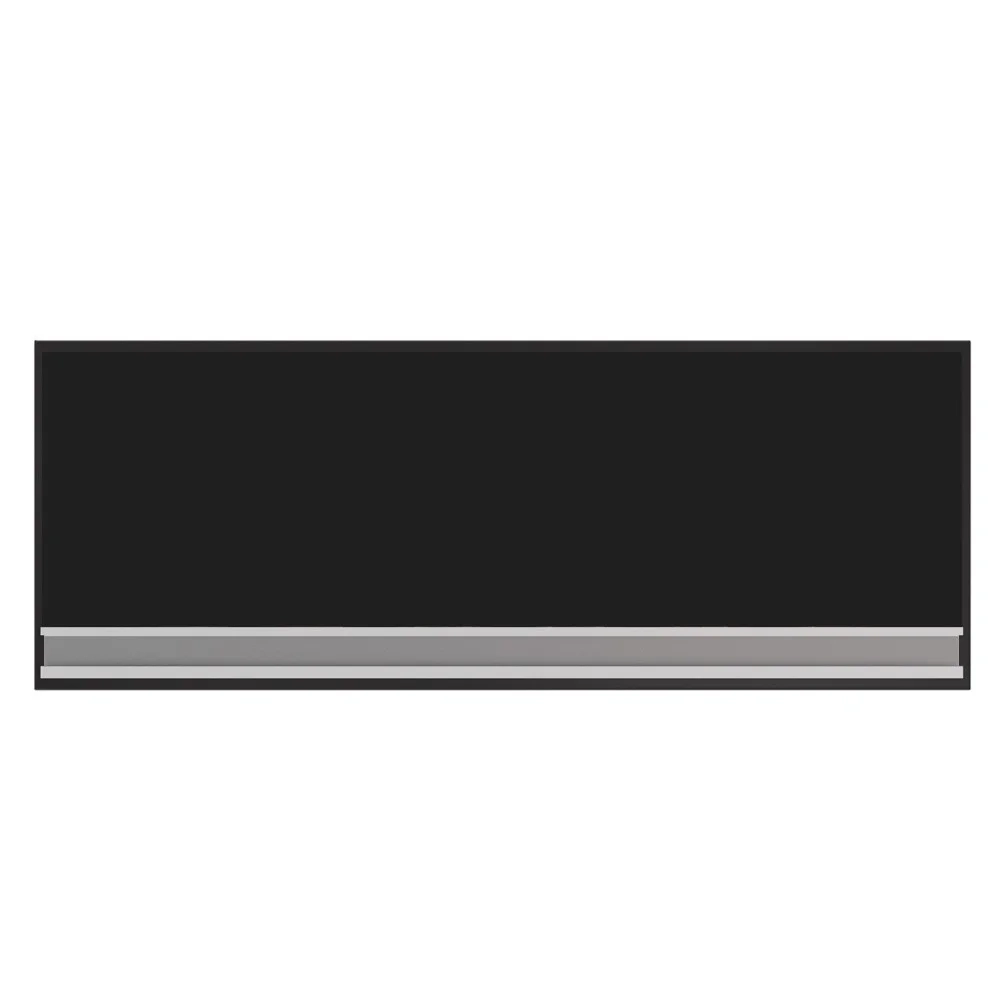 Armário Aéreo de Cozinha Para Geladeira 70cm Texas Preto - Lumil Móveis