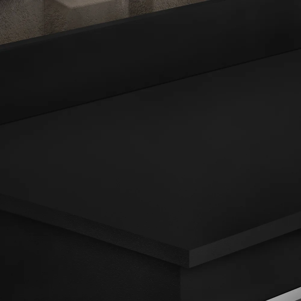 Tampo para Balcão de Cozinha 120cm MDP Preto - Lumil
