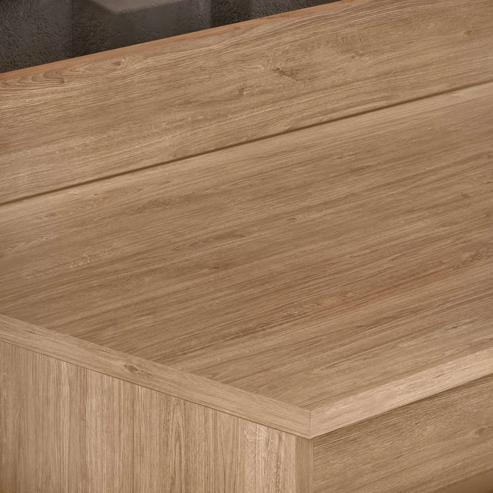 Tampo para Balcão de Cozinha 150cm MDP Castanho - Lumil 