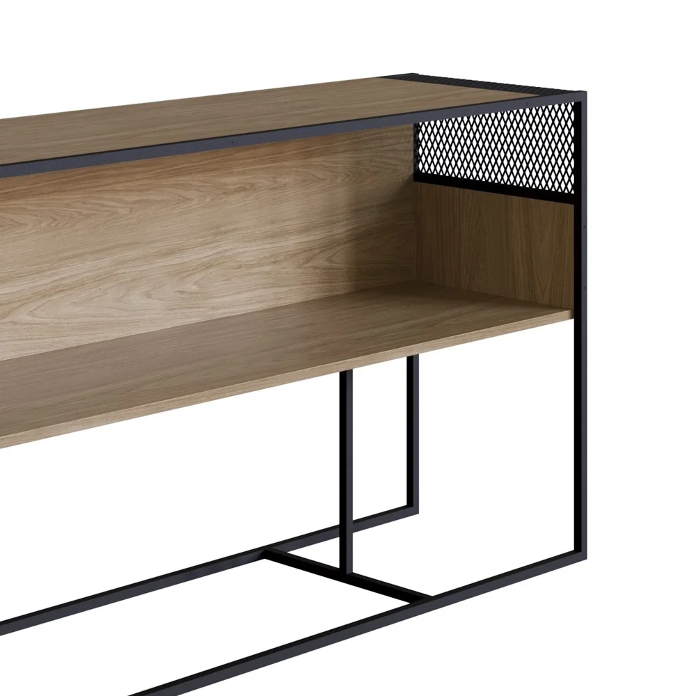 Aparador Para Sala de Estar Pés Metálicos York Hanover/Preto - Artesano