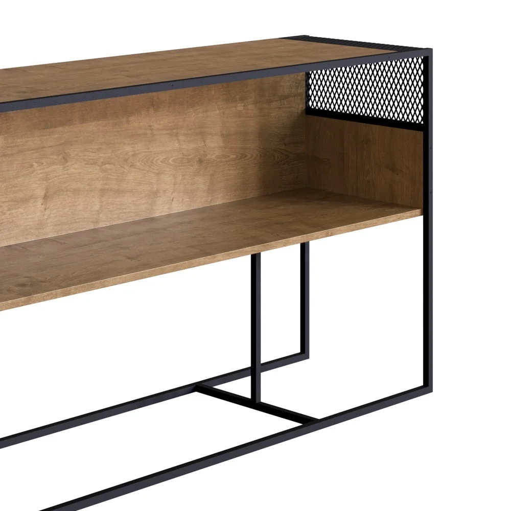 Aparador Para Sala de Estar Pés Metálicos York Vermont/Preto - Artesano