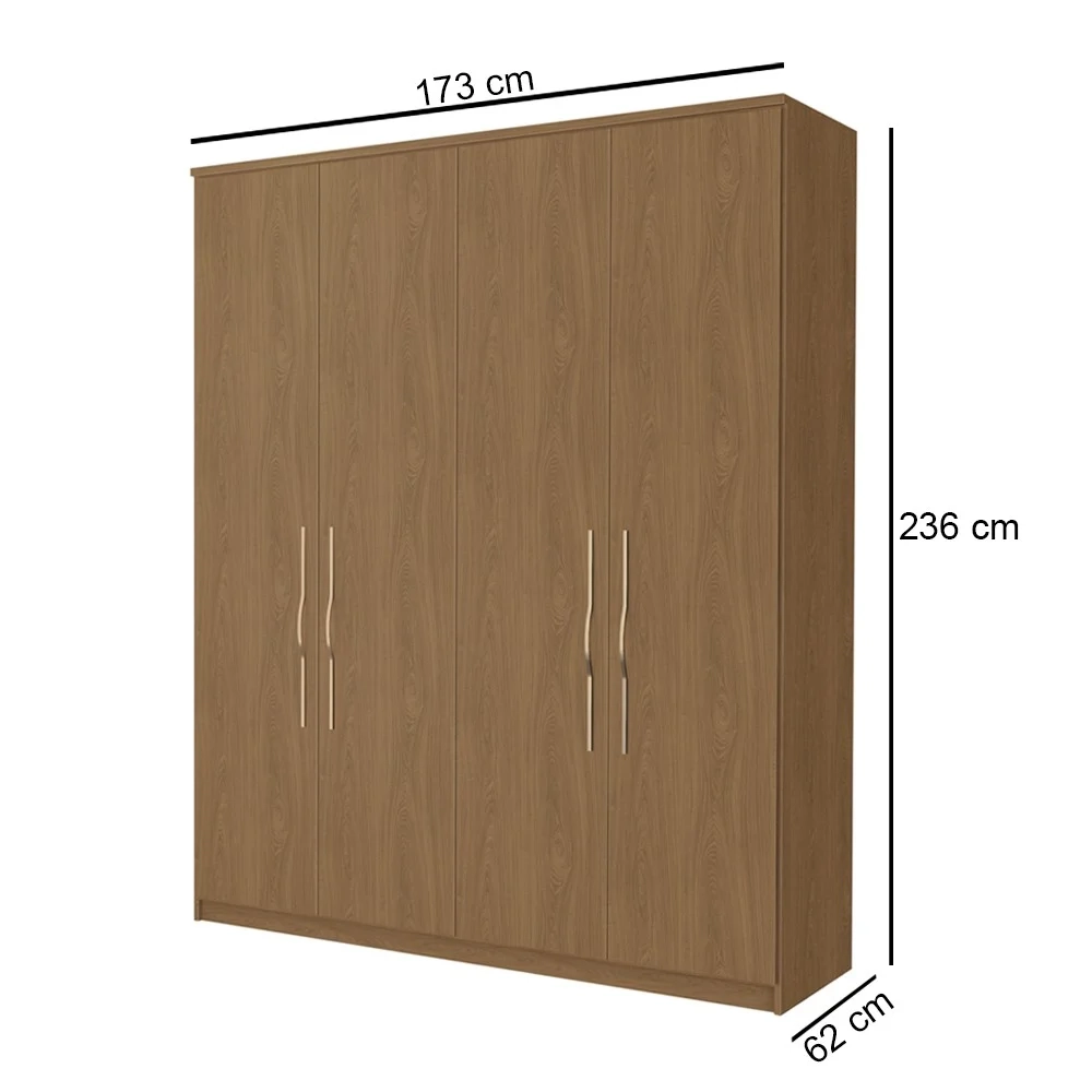 Guarda Roupa Solteiro Slow Motion Spazio F08 Freijó - Mpozenato