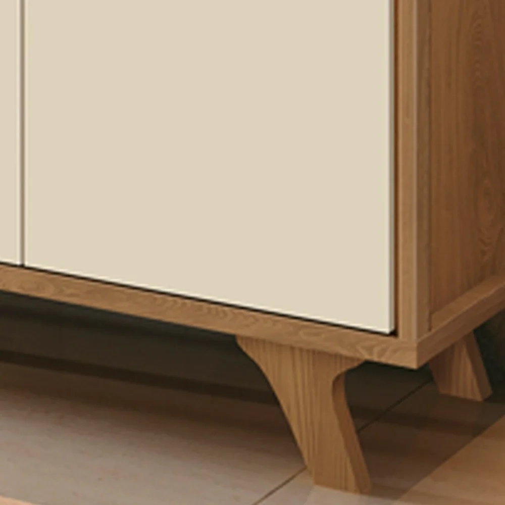 Balcão Buffet 3 Portas e 3 Gavetas Buono F08 Freijó/Off - Mpozenato