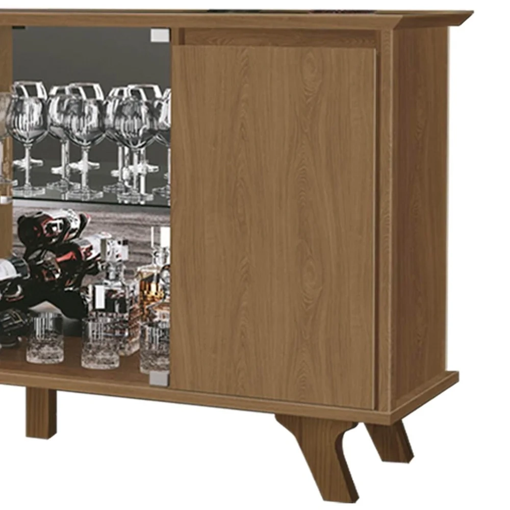 Balcão Buffet 4 Portas 3 Prateleiras Requinte F08 Freijó - Mpozenato