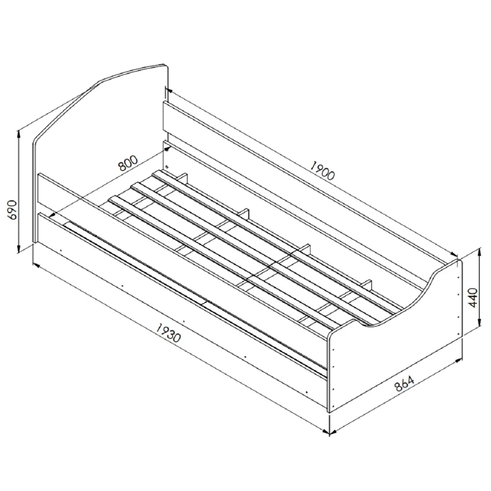 Cama Infantil Com Protetores Encanto A05 Branco - Mpozenato