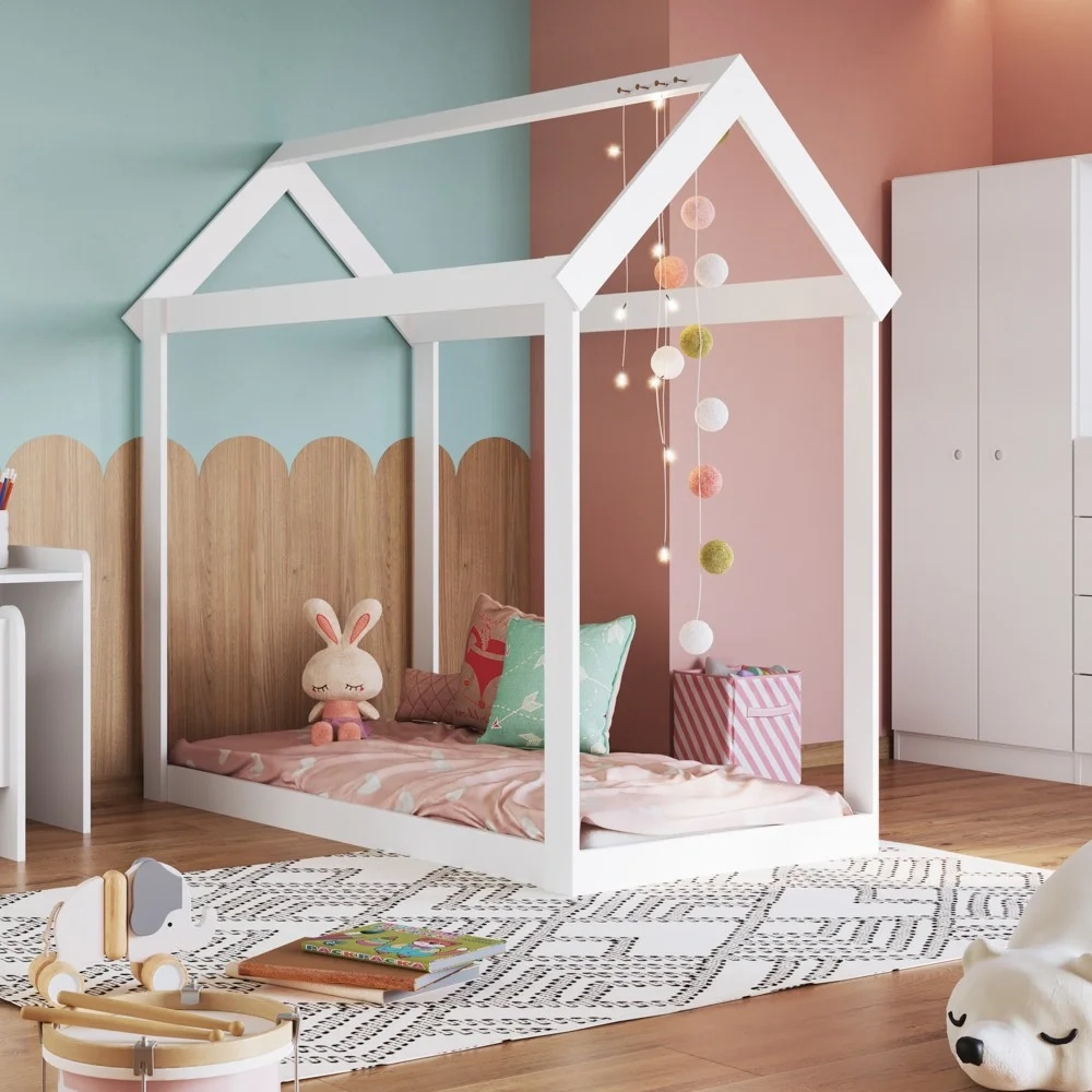 Mini Cama Infantil Montessoriana Meu Fofinho A05 Branco - Mpozenato