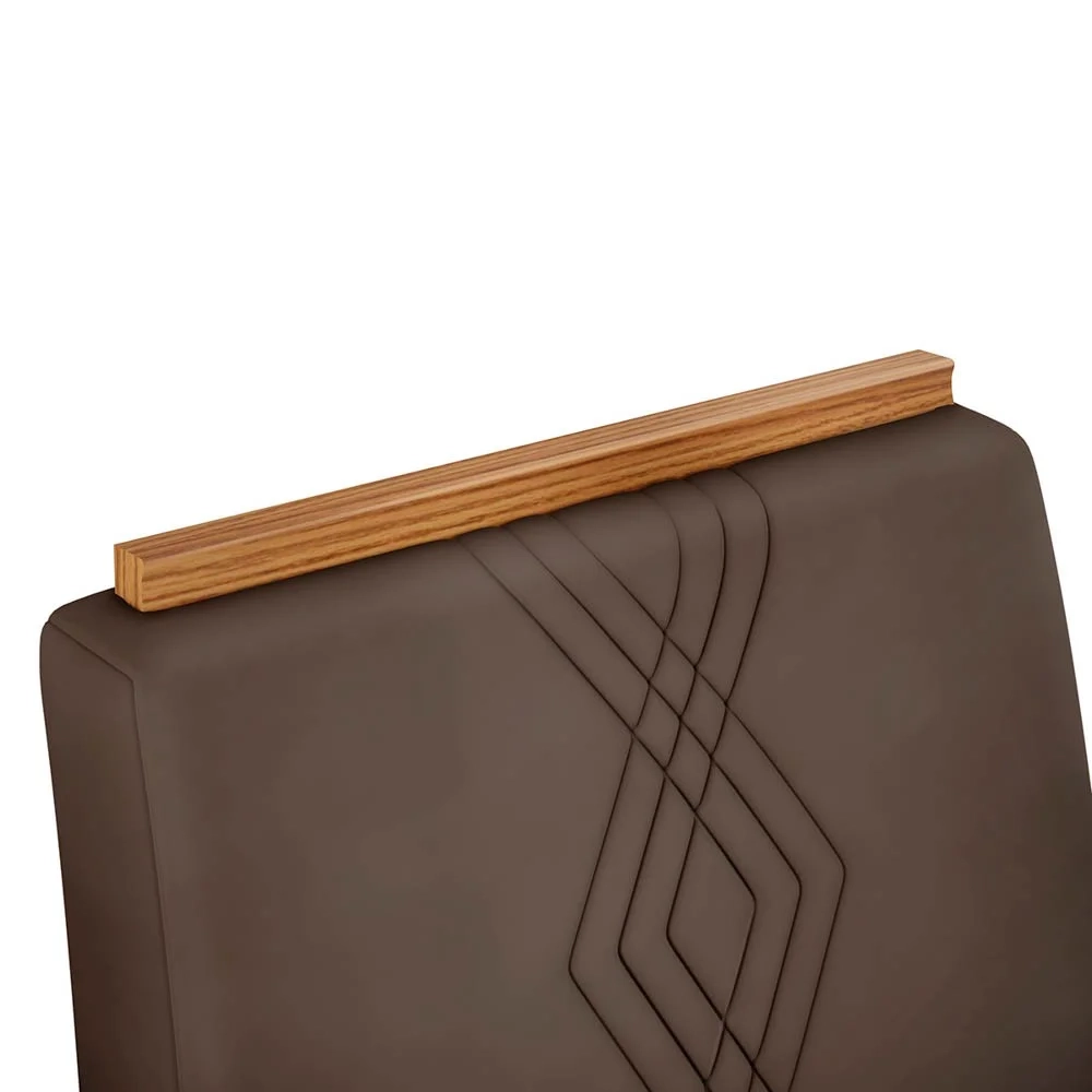 Kit 2 Cadeiras Para Sala de Jantar Yasmin D04 Freijó/Veludo Moca - Mpozenato