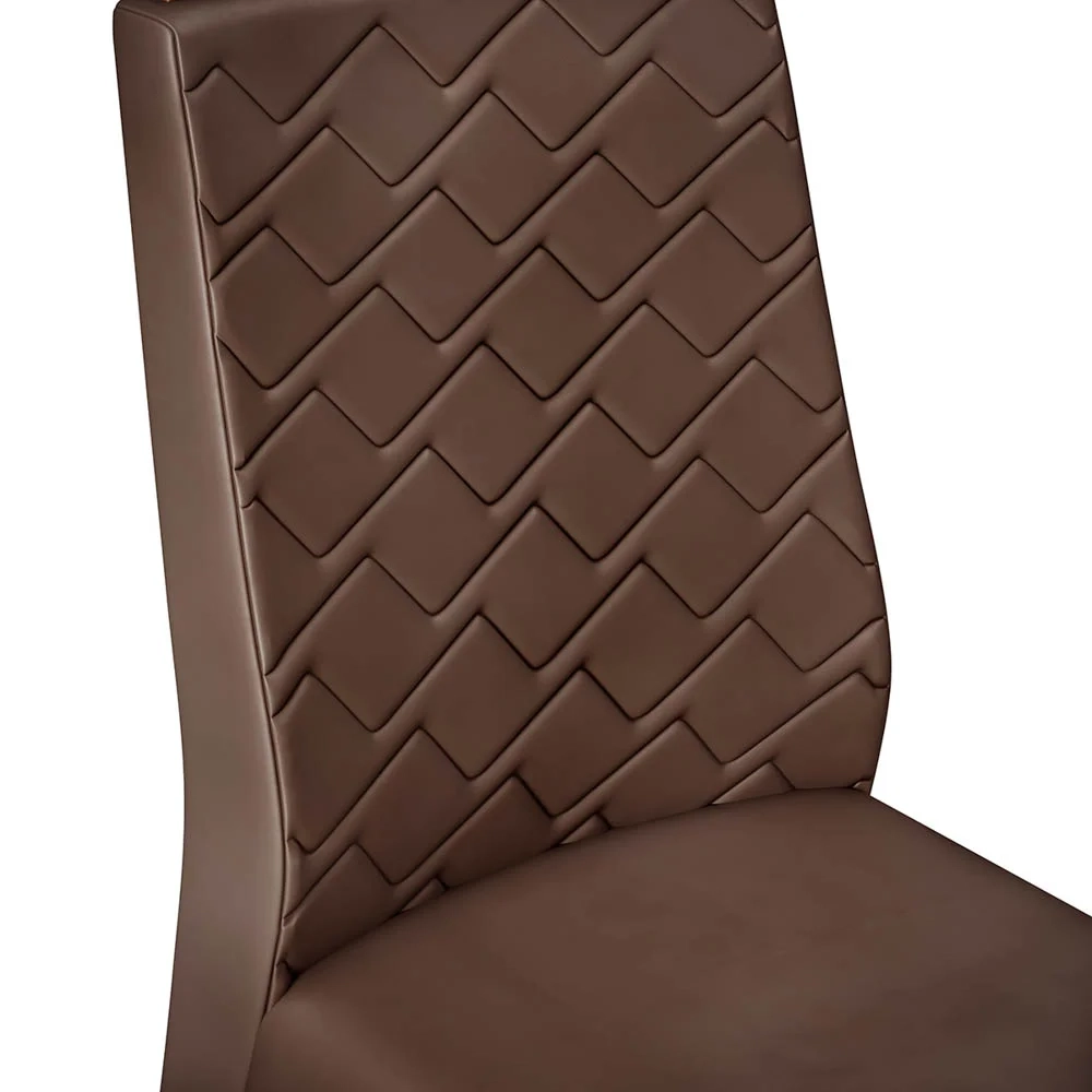 Kit 2 Cadeiras Para Sala de Jantar Lídia D04 Freijó/Veludo Moca - Mpozenato