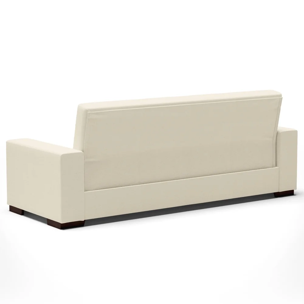 Sofá Cama para Sala de Estar Lisboa Linho Bege - Ibiza