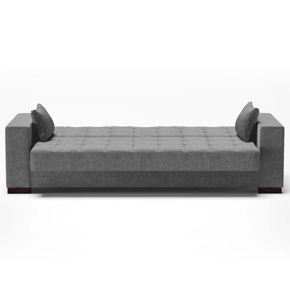 Sofá Cama para Sala de Estar Lisboa Linho Grafite - Ibiza