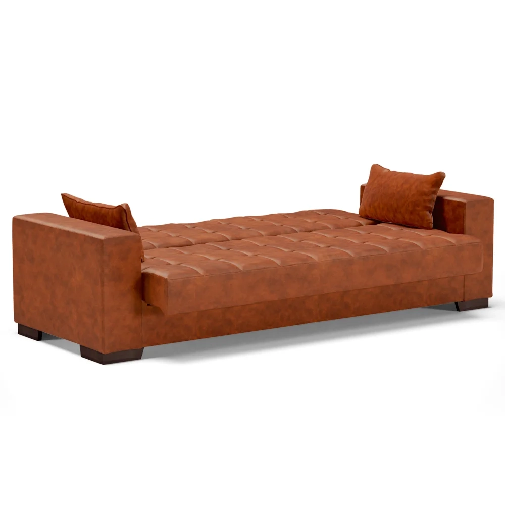 Sofá Cama para Sala de Estar Lisboa Couríssimo Nozes - Ibiza