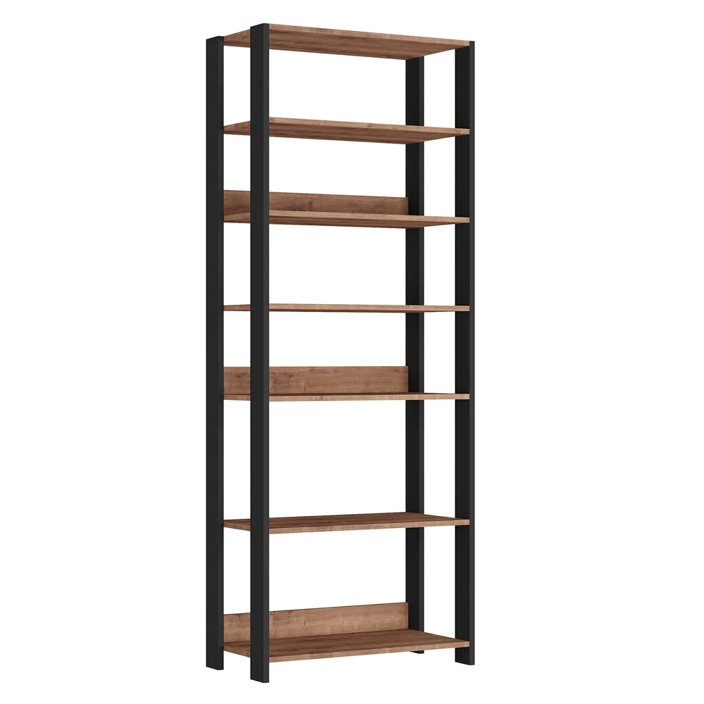 Estante Multiuso Com Prateleiras Estilo Industrial Chess F04 Preto/Solanum - Mpozenato