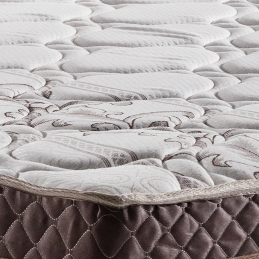 Colchão Box Solteiro 88cm Molas Ensacadas Bonnel Flora Marrom Floral - Gazin