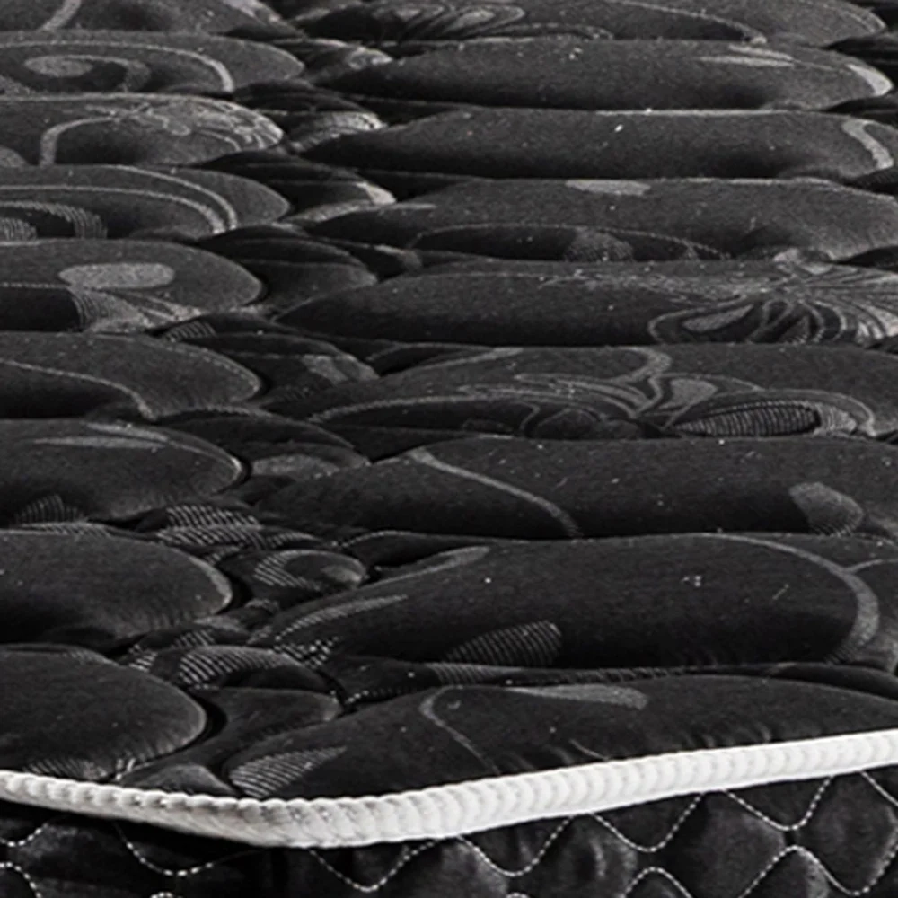 Colchão Box Solteiro 88cm Molas Ensacadas Bonnel Perola Negra Preto - Gazin