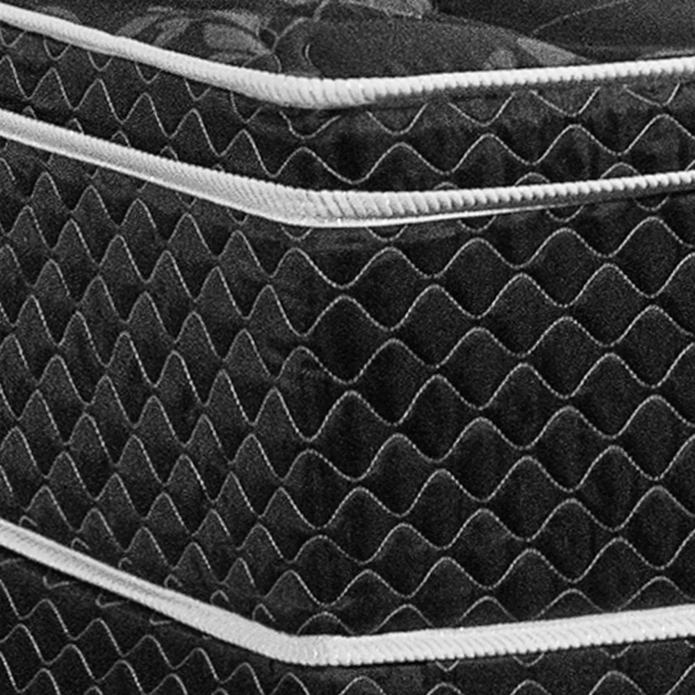 Colchão Box Casal Queen Size 158cm Molas Ensacadas Bonnel Perola Negra Preto - Gazin