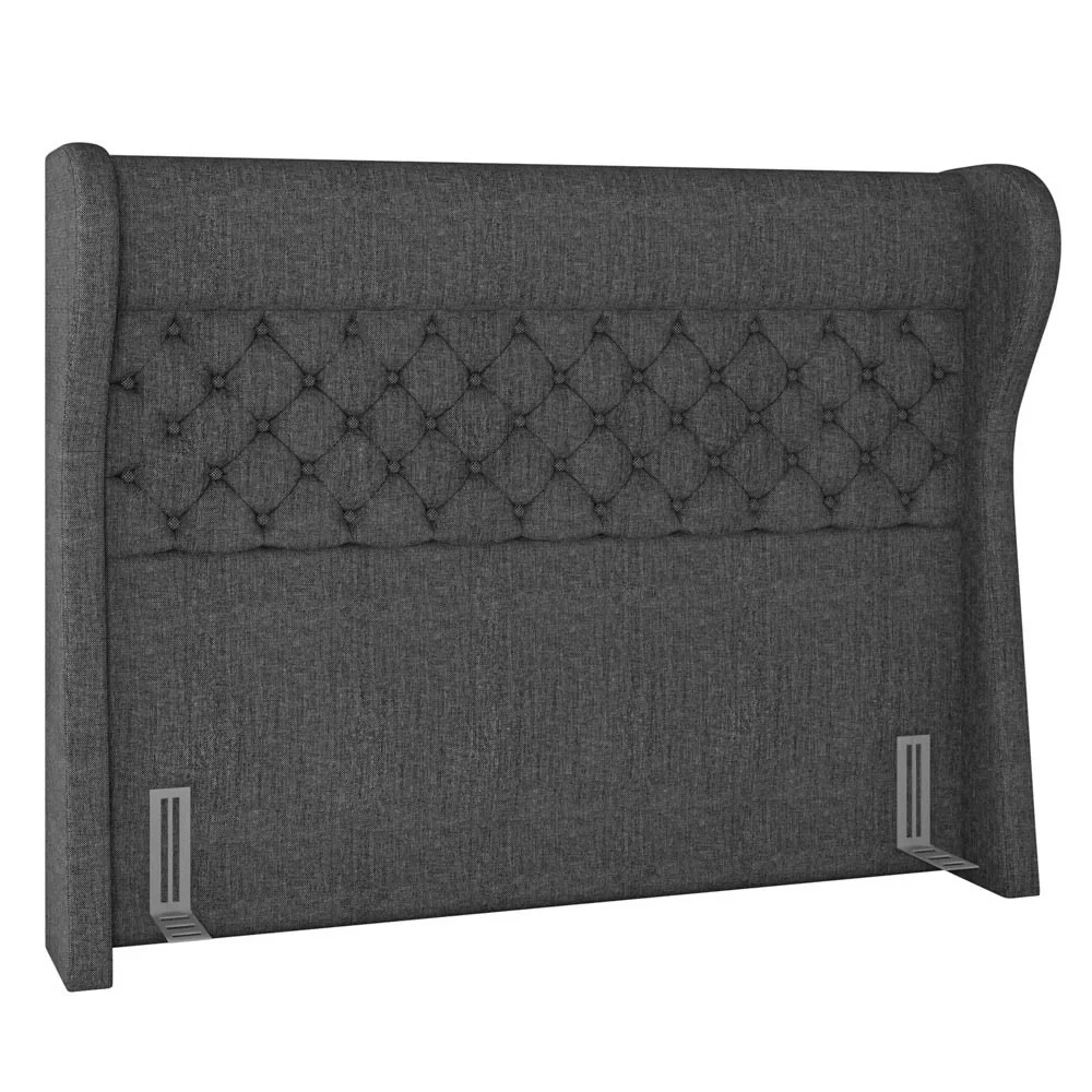 Cabeceira Cama Box Casal 140cm Trinidad Z37 Linho Cinza - Mpozenato