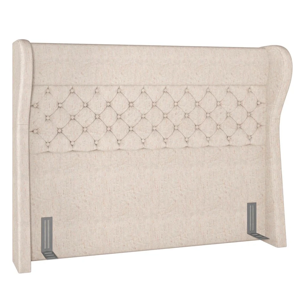 Cabeceira Cama Box Casal 140cm Trinidad Z37 Linho Cru - Mpozenato