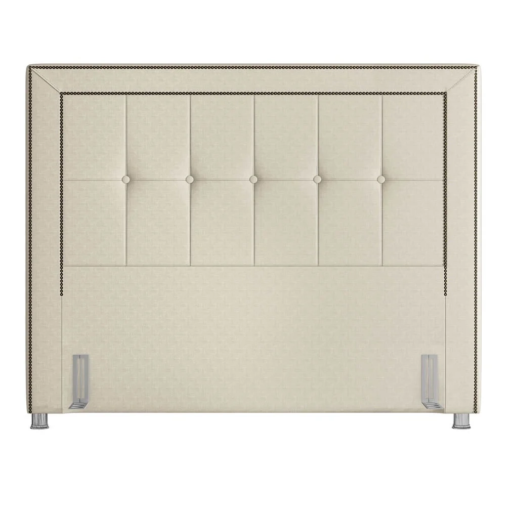 Cabeceira Cama Box Casal 140cm Paolla Z37 Facto Pérola - Mpozenato