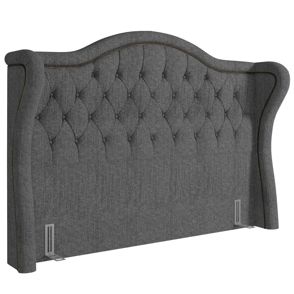 Cabeceira Cama Box Casal Queen 160cm Antibes Z37 Linho Cinza - Mpozenato