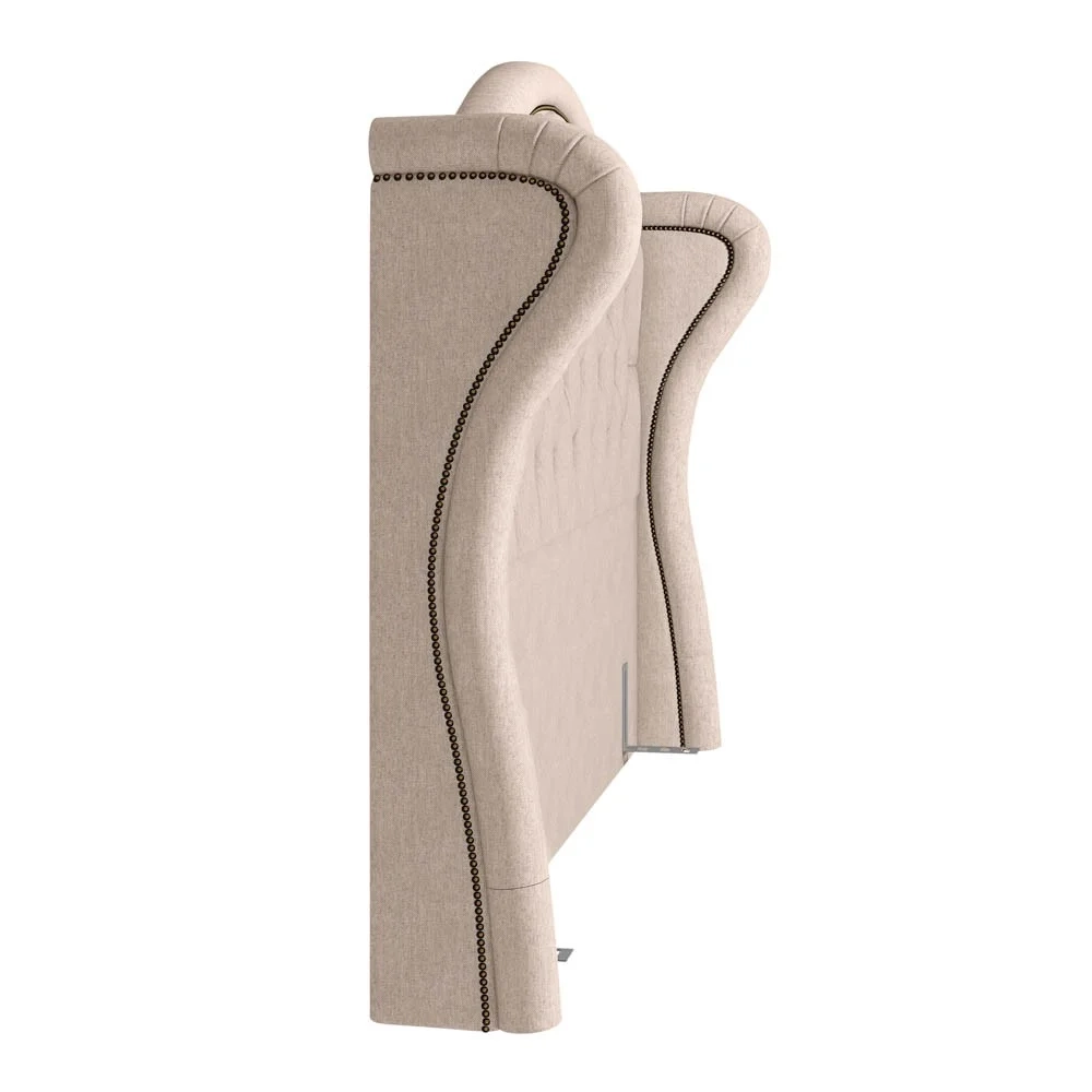 Cabeceira Cama Box Casal 140cm Antibes Z37 Linho Areia - Mpozenato