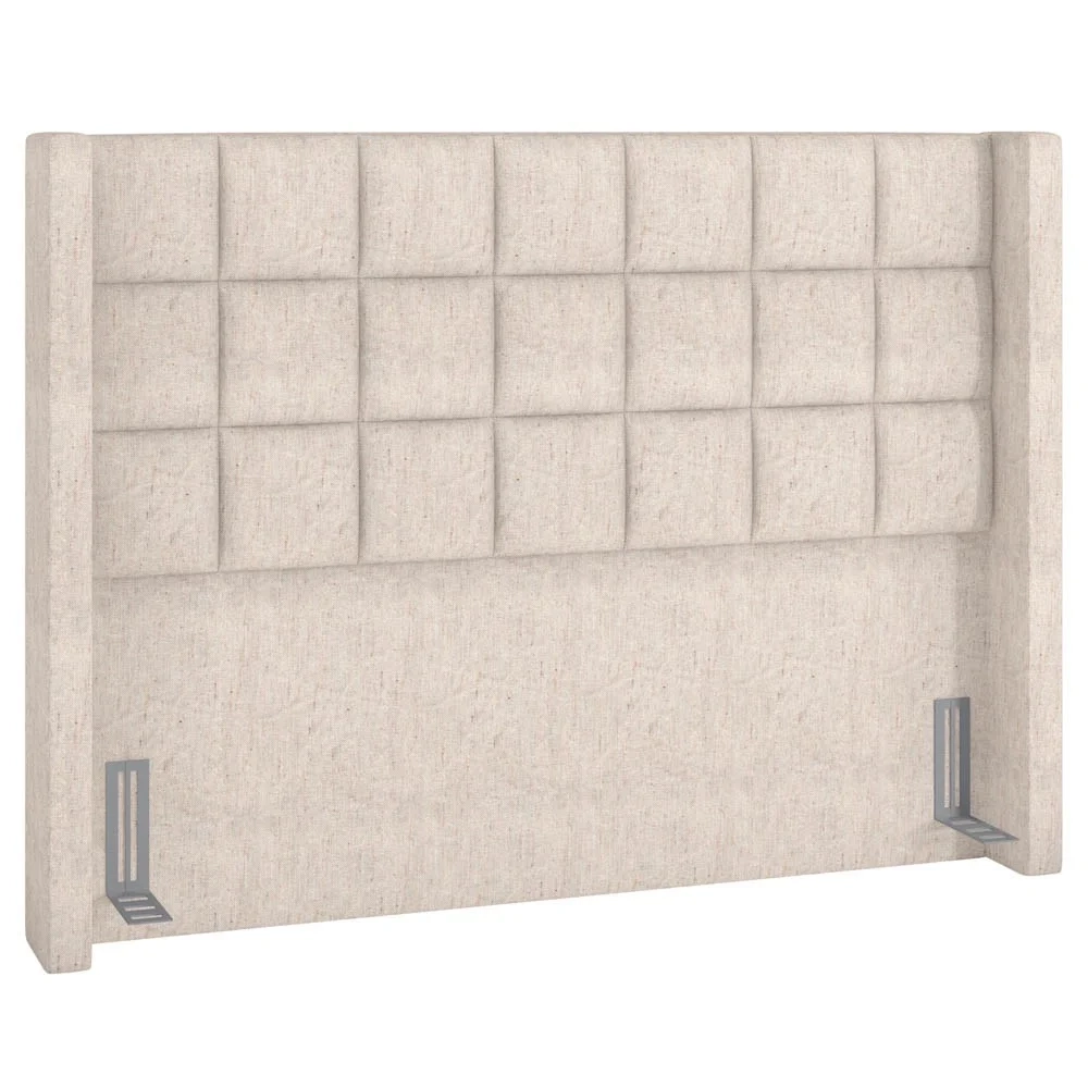 Cabeceira Cama Box Casal 140cm Pisa Z37 Linho Cru - Mpozenato