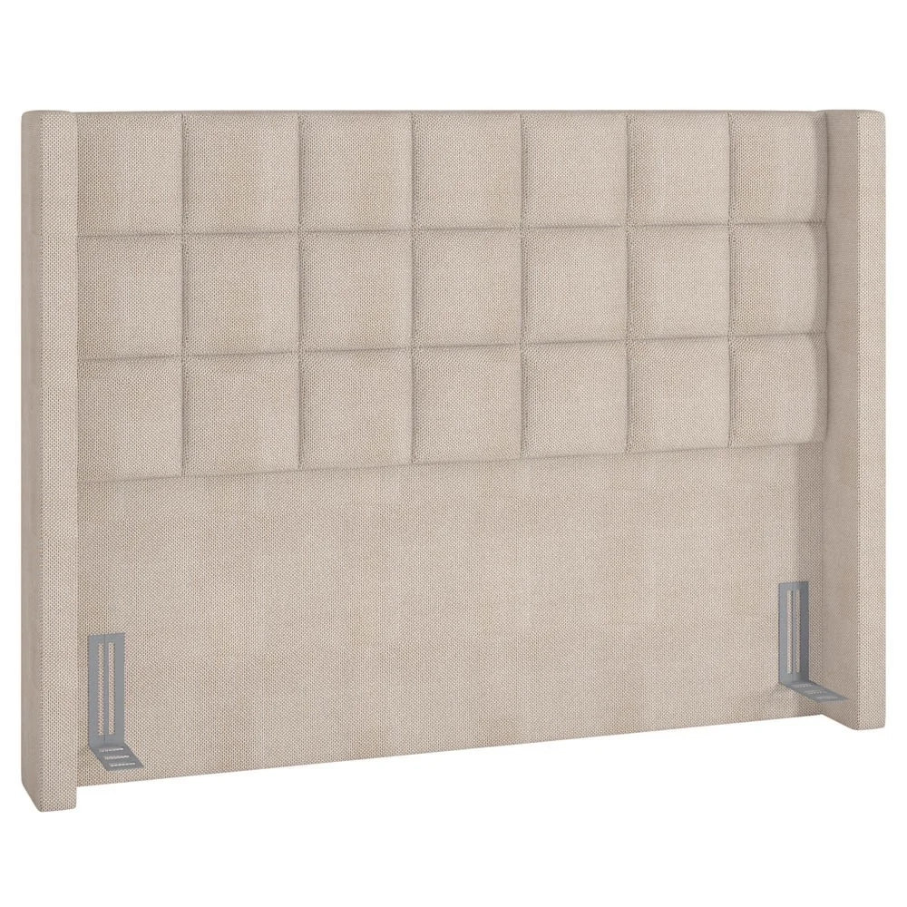 Cabeceira Cama Box Casal 140cm Pisa Z37 Linho Bege Cru - Mpozenato