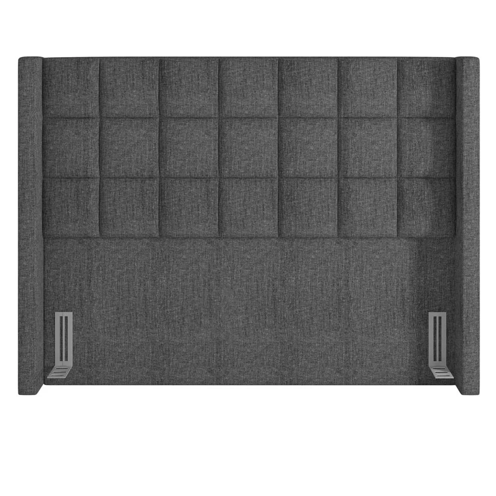 Cabeceira Cama Box Casal King 195cm Pisa Z37 Linho Cinza - Mpozenato