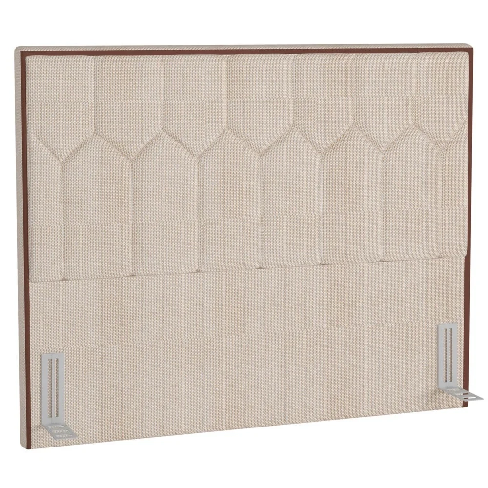 Cabeceira Cama Box Casal Queen 160cm Órion Z37 Linho Bege Cru - Mpozenato