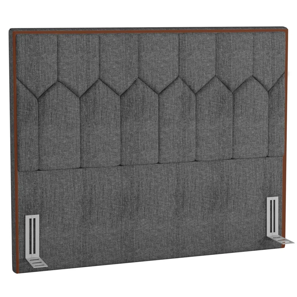 Cabeceira Cama Box Casal King 195cm Órion Z37 Linho Cinza - Mpozenato