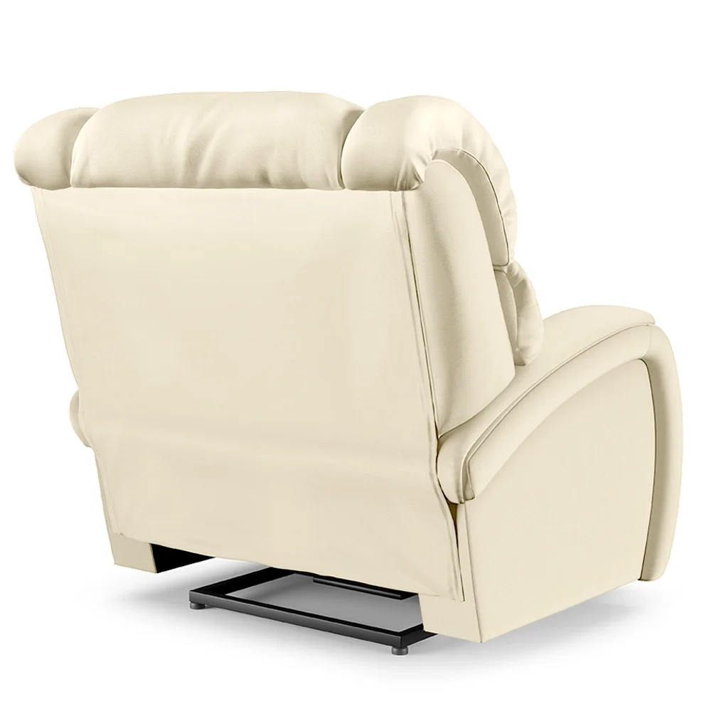 Poltrona do Papai Reclinável Kalie Controle Power Elétrico USB FH9 PU Bege - Mpozenato