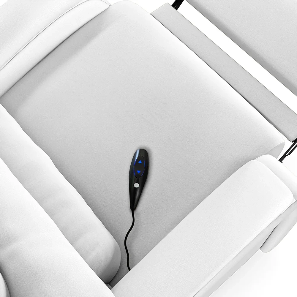 Poltrona do Papai Reclinável Kalie Controle Power Elétrico USB FH9 PU Branco - Mpozenato