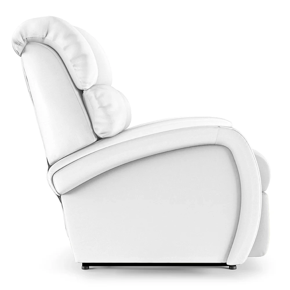 Poltrona do Papai Reclinável Kalie Controle Power Elétrico USB FH9 PU Branco - Mpozenato