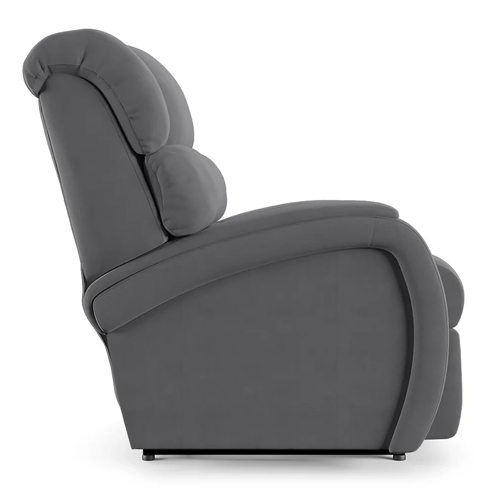 Poltrona do Papai Reclinável Kalie Controle Power Elétrico USB FH9 Veludo Cinza - Mpozenato