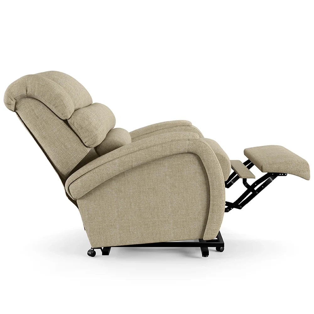 Poltrona do Papai Reclinável Kalie Elevação Lift Elétrico FH9 Linho Bege - Mpozenato