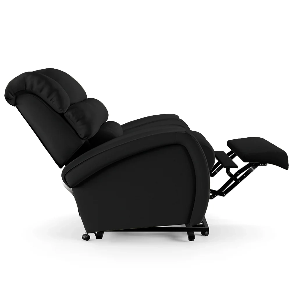 Poltrona do Papai Reclinável Kalie Elevação Lift Elétrico FH9 PU Preto - Mpozenato