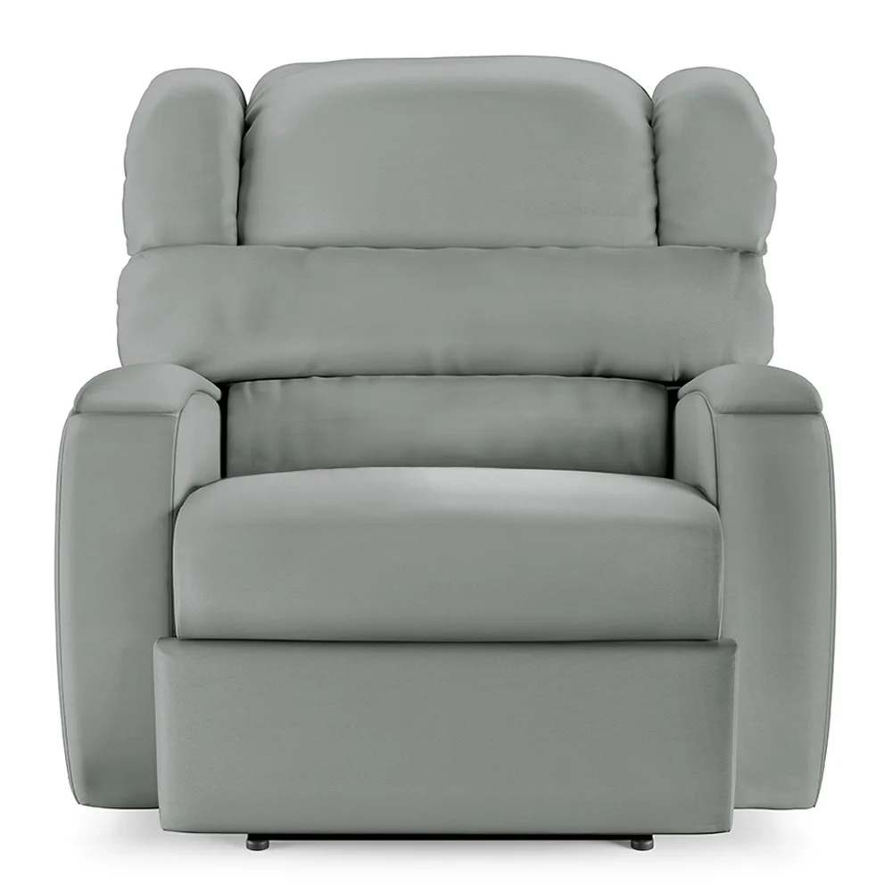 Poltrona do Papai Reclinável Kalie Power Touch FH9 PU Cinza - Mpozenato