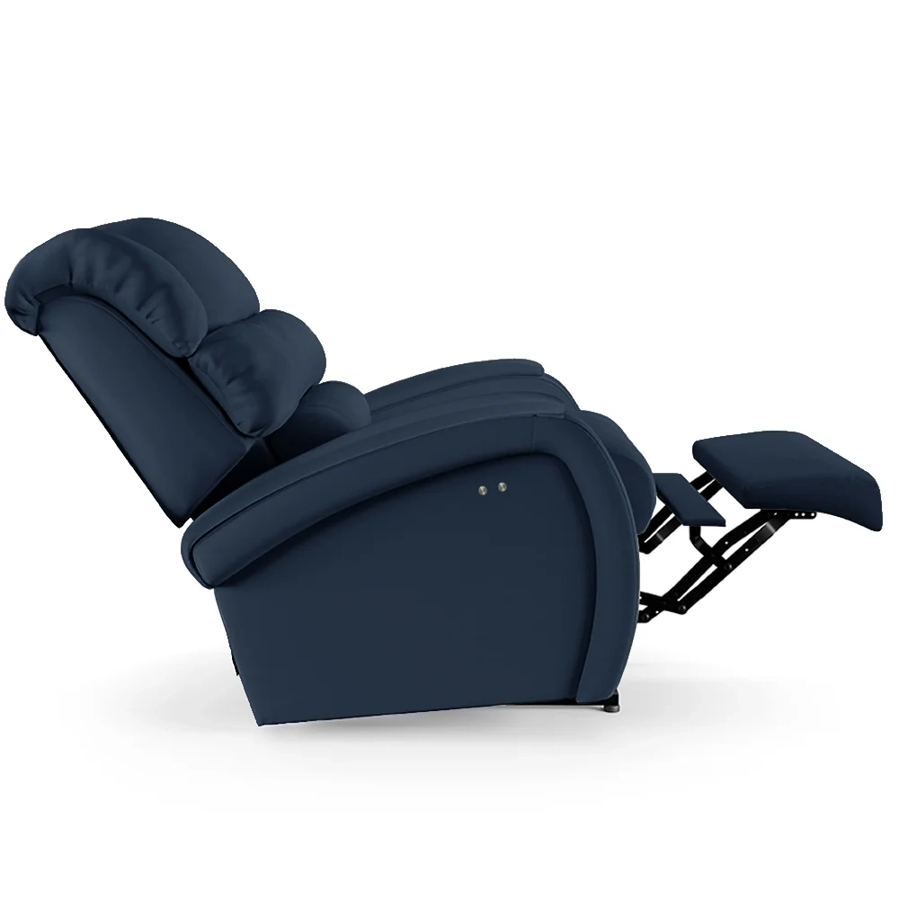 Poltrona do Papai Reclinável Kalie Power Touch FH9 PU Azul - Mpozenato