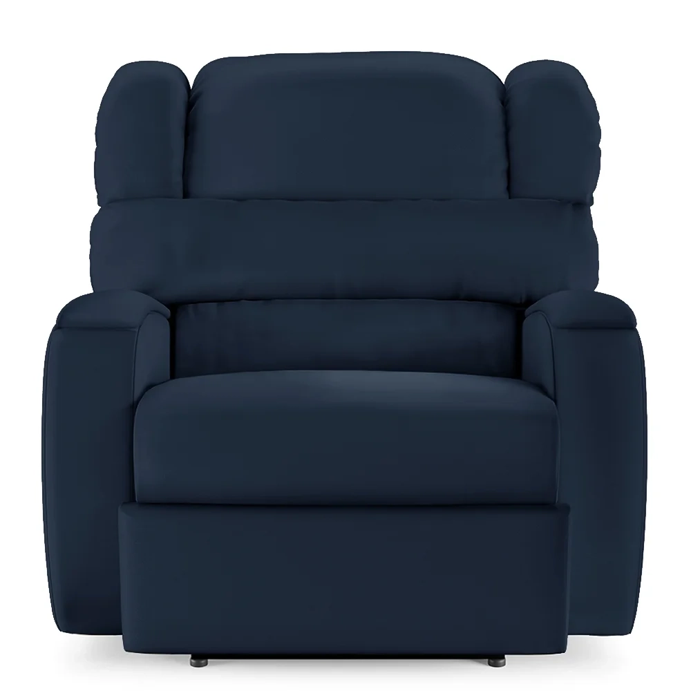 Poltrona do Papai Reclinável Kalie Power Touch FH9 PU Azul - Mpozenato