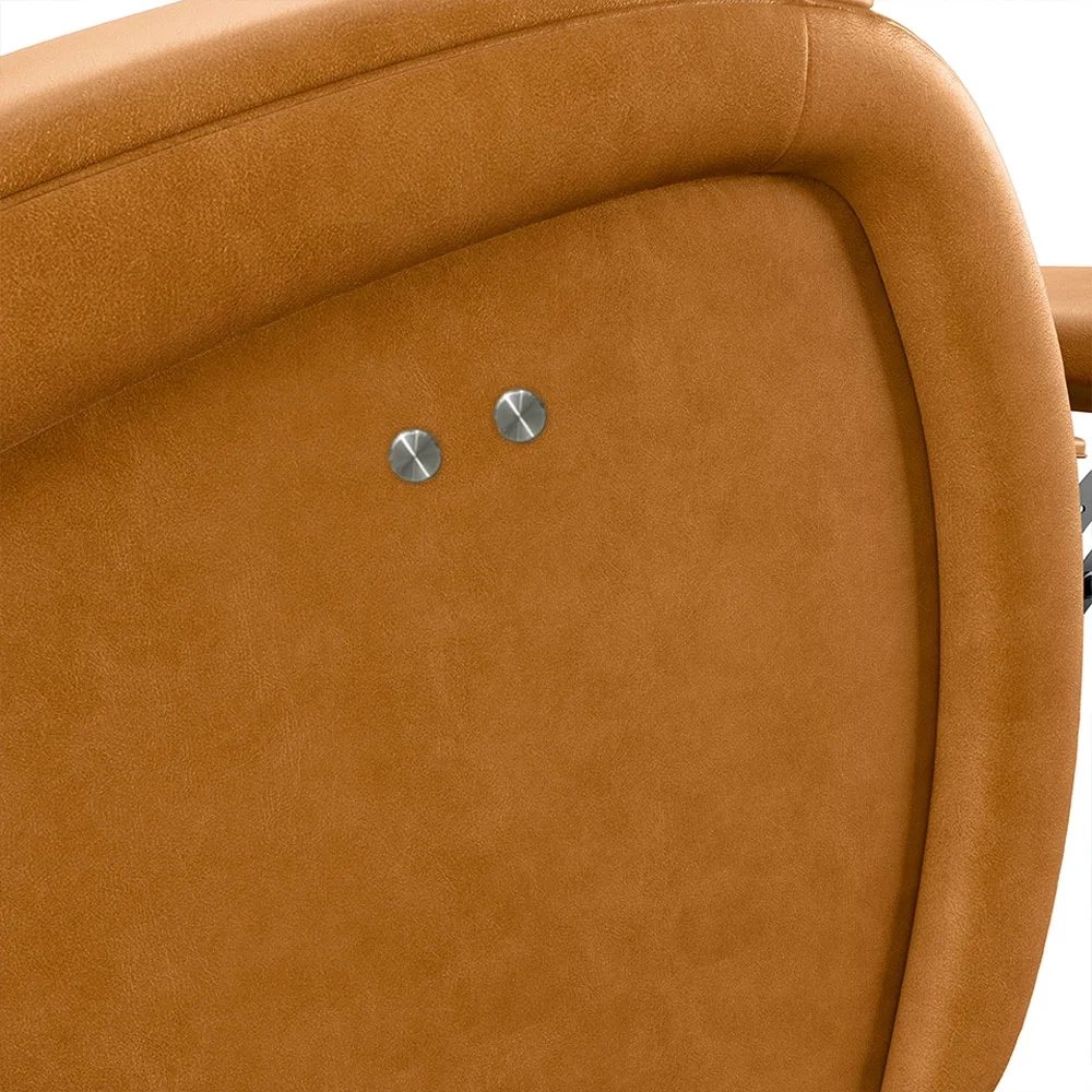 Poltrona do Papai Reclinável Kalie Power Touch FH9 PU Whisky - Mpozenato