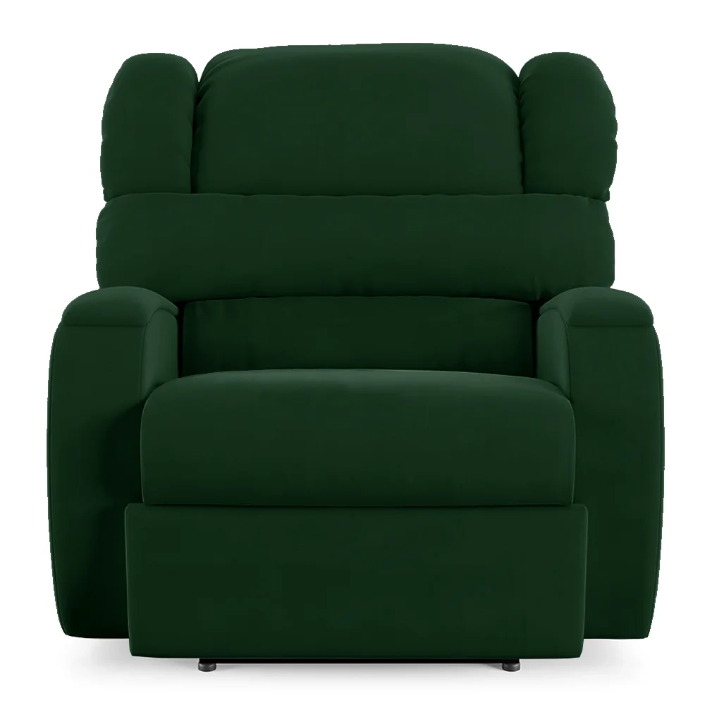 Poltrona do Papai Reclinável Kalie Power Touch FH9 Veludo Verde - Mpozenato