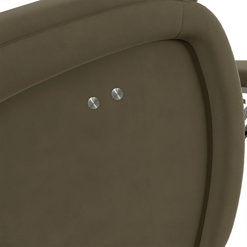 Poltrona do Papai Reclinável Kalie Power Touch FH9 Veludo Capuccino - Mpozenato