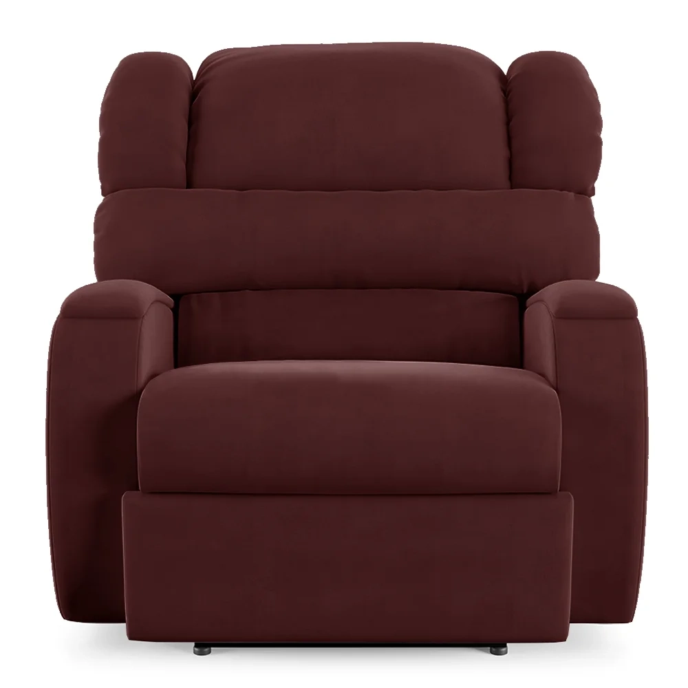 Poltrona do Papai Reclinável Kalie Power Touch FH9 Veludo Vinho - Mpozenato