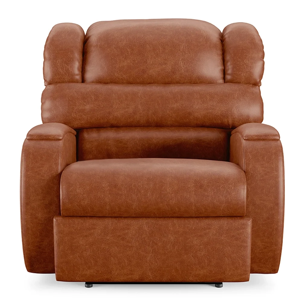 Poltrona do Papai Reclinável Kalie Power Touch FH9 PU Caramelo Brilho - Mpozenato