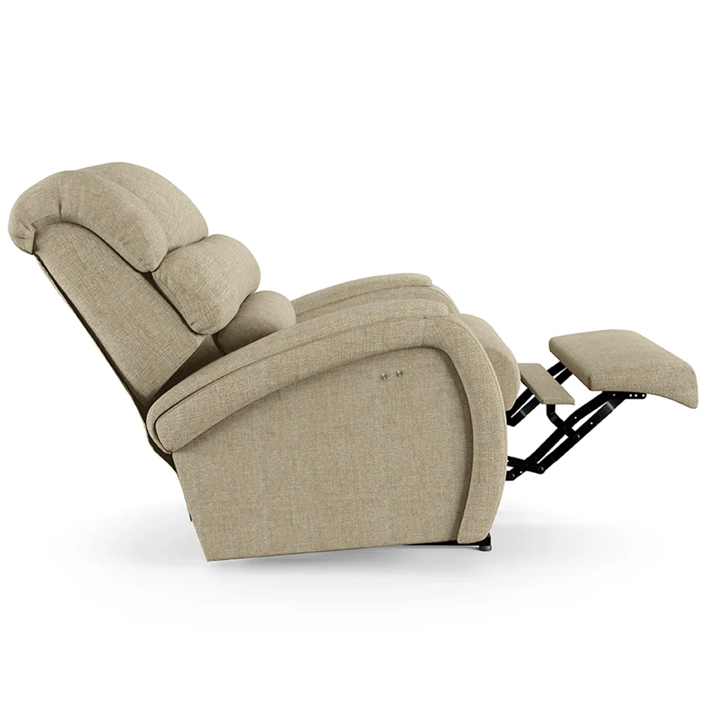 Poltrona do Papai Reclinável Kalie Power Touch USB FH9 Linho Bege - Mpozenato