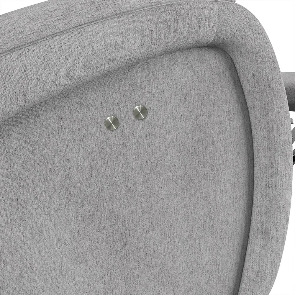 Poltrona do Papai Reclinável Kalie Power Touch Massagem FH9 Linho Cinza - Mpozenato