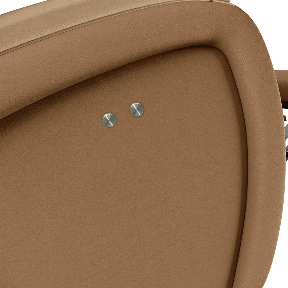 Poltrona do Papai Reclinável Kalie Power Touch USB FH9 PU Caramelo - Mpozenato