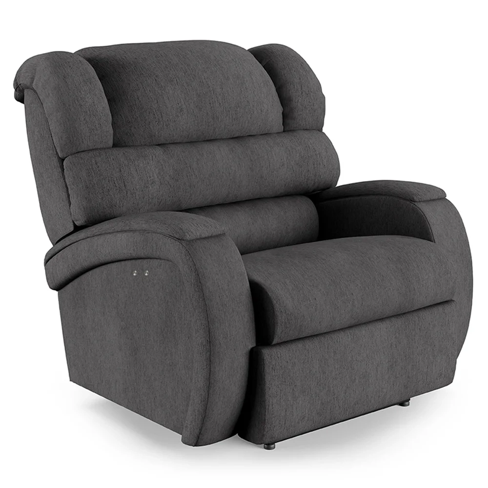 Poltrona do Papai Reclinável Kalie Power Touch Massagem FH9 Linho Grafite - Mpozenato