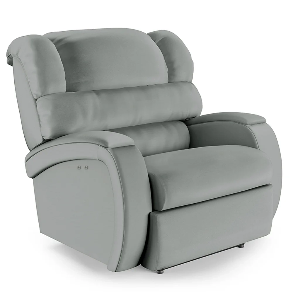 Poltrona do Papai Reclinável Kalie Power Touch Massagem FH9 PU Cinza - Mpozenato