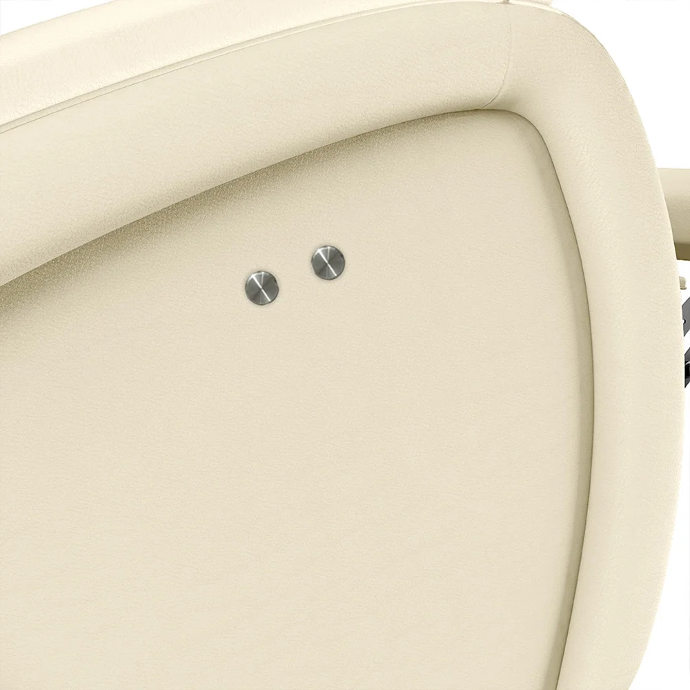 Poltrona do Papai Reclinável Kalie Power Touch Massagem FH9 PU Bege - Mpozenato