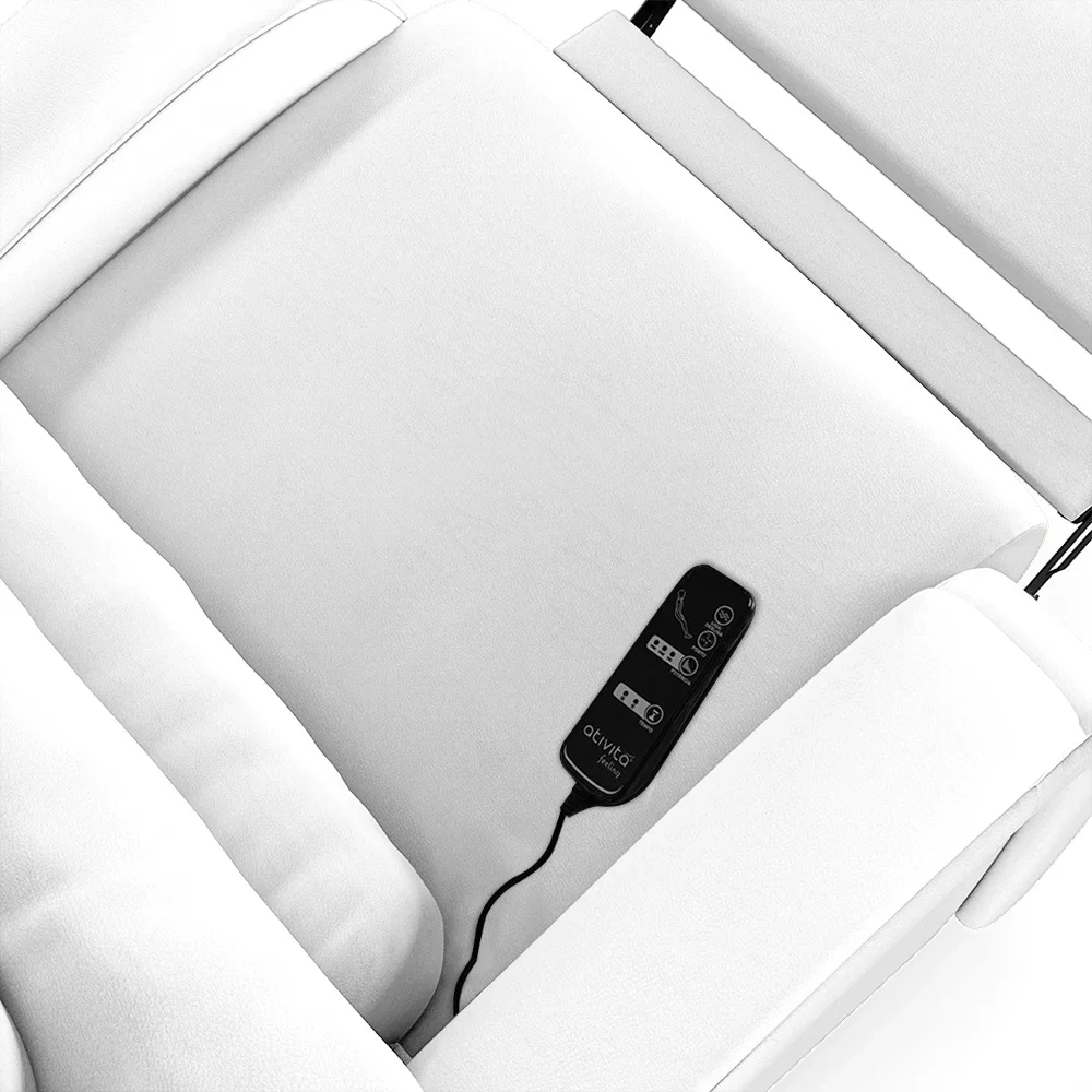 Poltrona do Papai Reclinável Kalie Power Touch Massagem FH9 PU Branco - Mpozenato
